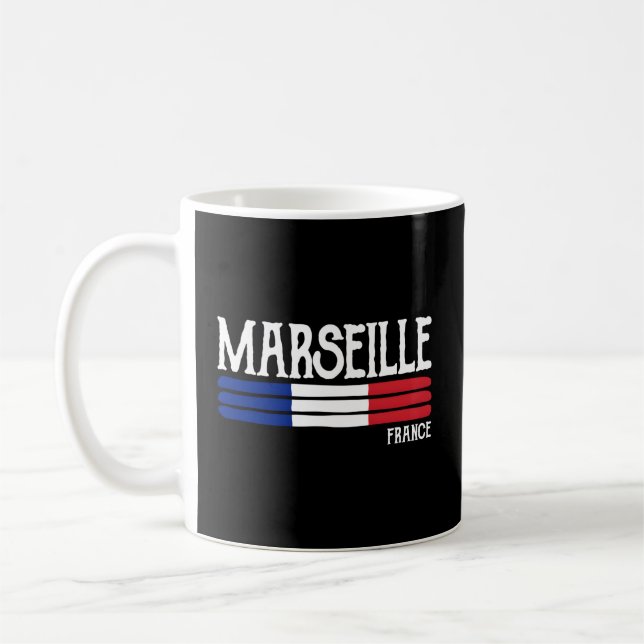 Marseille Frankrike Kaffemugg (Vänster)