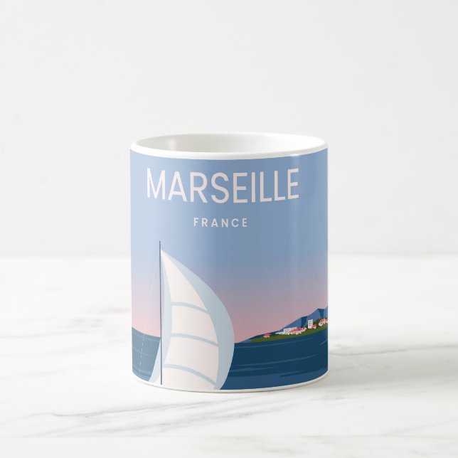 Marseille Frankrike liggande Kaffemugg (Center)