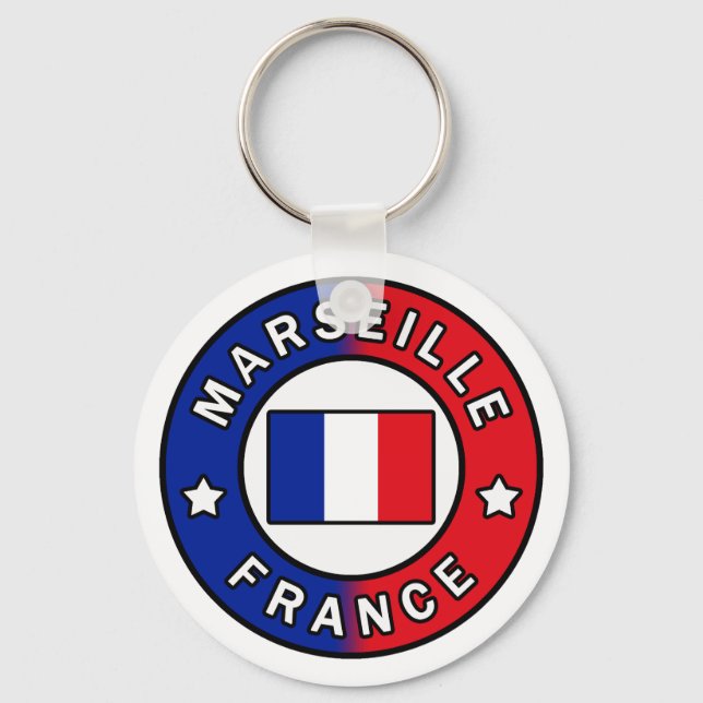 Marseille Frankrike Nyckelring (Framsida)