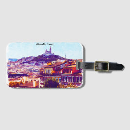 Marseille Frankrike Panorama View Bagagebricka