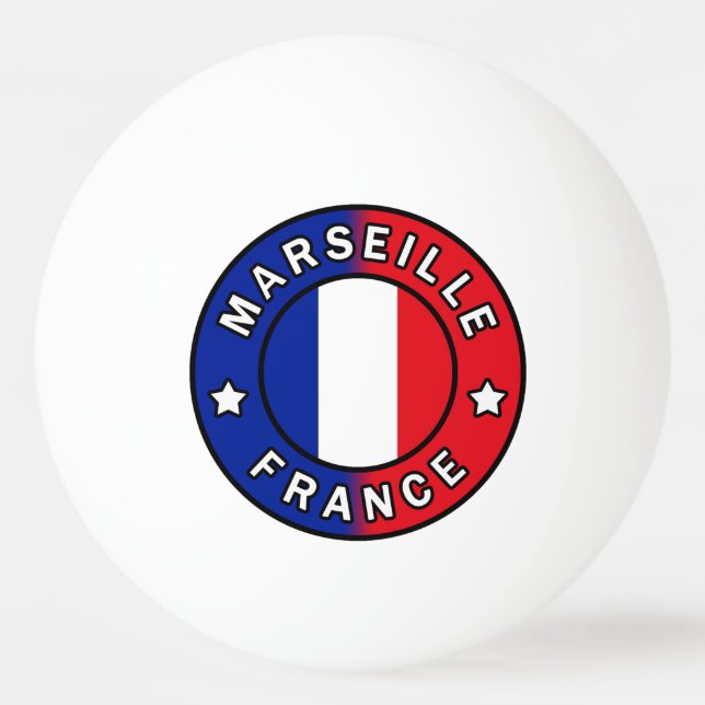 Marseille Frankrike Pingisboll (Framsidan)