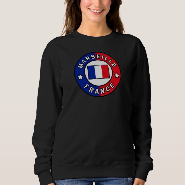 Marseille Frankrike T Shirt (Framsida)