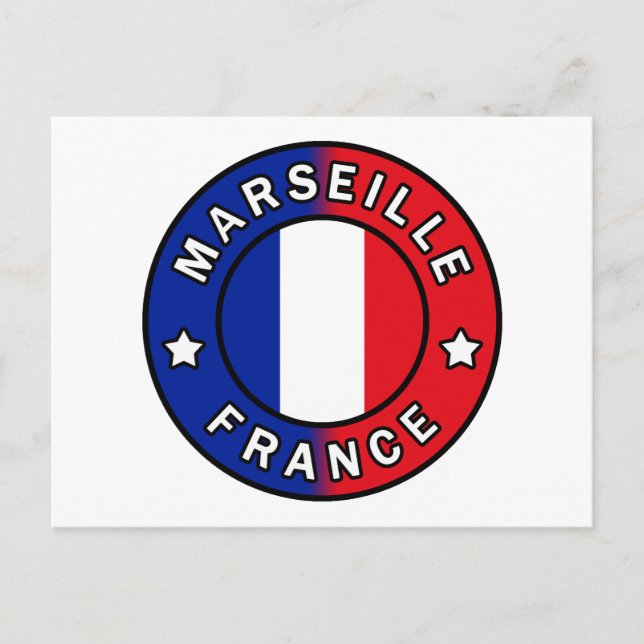 Marseille Frankrike Vykort (Framsida)