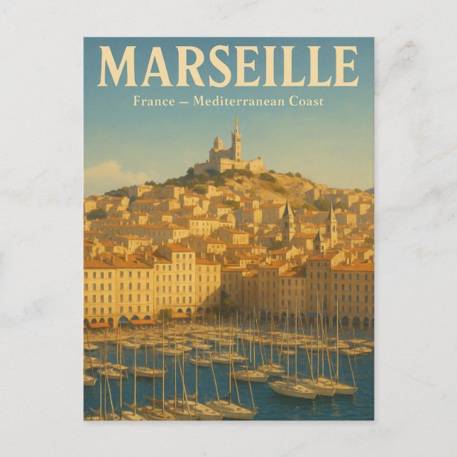 Marseille — Frankrike Vykort (Framsida)