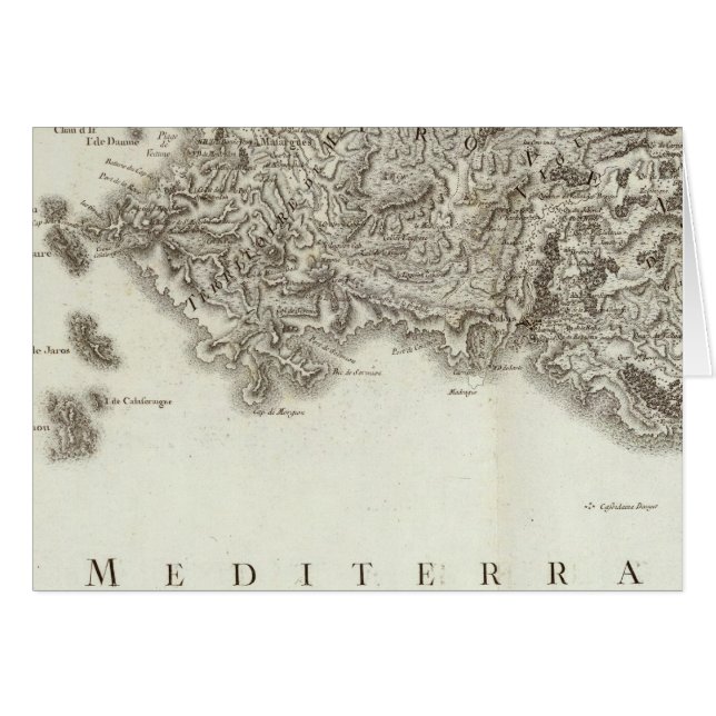 Marseille Hälsningskort (Framsidan Horizontal)