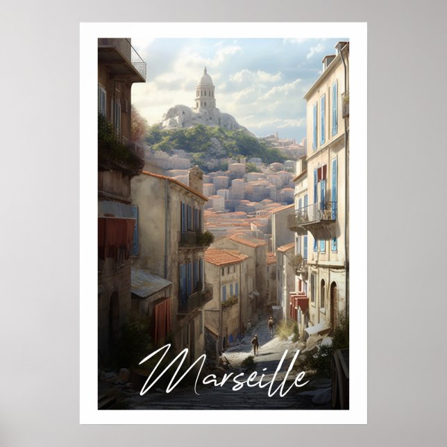Marseille - illustration poster (Framsidan)
