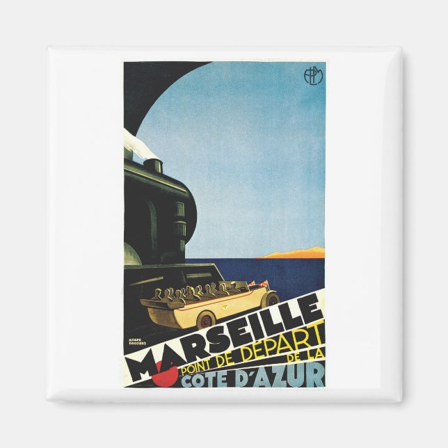 Marseille / Marseille - Cote D Azur Frankrike Trav Magnet (Framsidan)