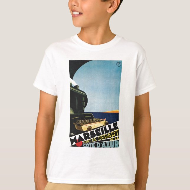 Marseille / Marseille - Cote D Azur Frankrike Trav T Shirt (Framsida)