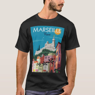 Marseille Notre Dame De La Garde Poster T Shirt