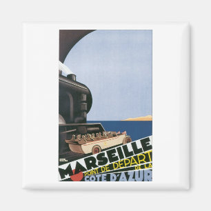 Marseille Point de Dpart del Cote ' Azur' Magnet