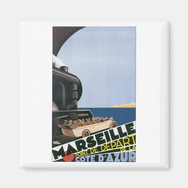Marseille Point de Dpart del Cote ' Azur Magnet (Framsidan)