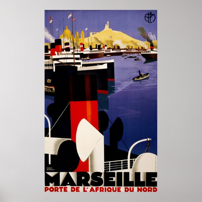Marseille, porte de l'Afrique du nord Poster (Framsidan)