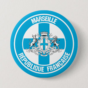 Marseille Round Emblem Knapp