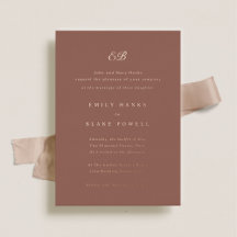Marseille Terracotta & Ro Gold Foil Bröllop