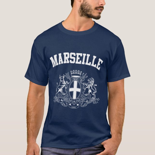 Marseille vapensköld tee shirt (Framsida)