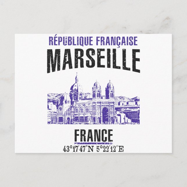Marseille Vykort (Framsida)