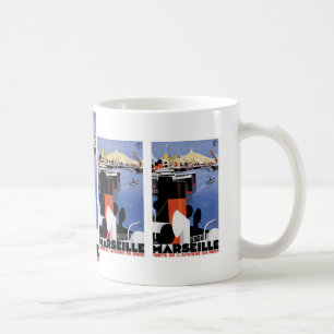 Marseilles affisch kaffemugg
