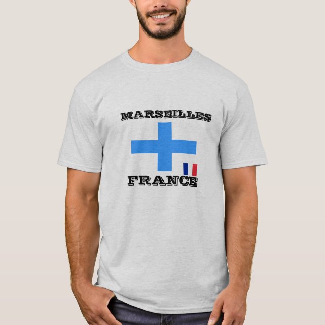 Marseilles frankrikeT-tröja Tee (Framsida)