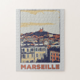 Marseilles illustration av Frankrike Pussel
