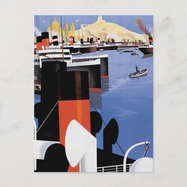 Marseilles Poster Vykort (Framsida)