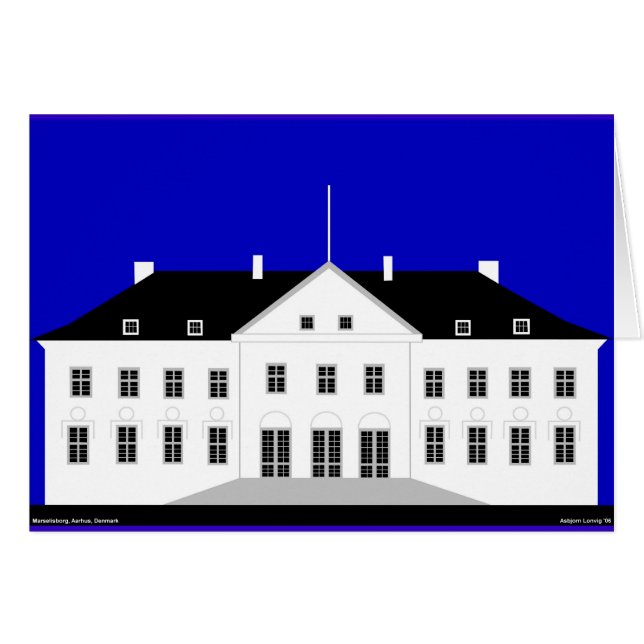Marselisborg Palace Hälsningskort (Framsidan Horizontal)