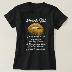 Marsflickakvinna utslagsplats för Zodiac för T-shirt