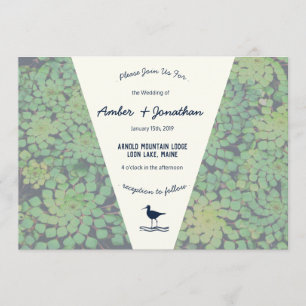 Marsh Bird Wedding bjudande Inbjudningar
