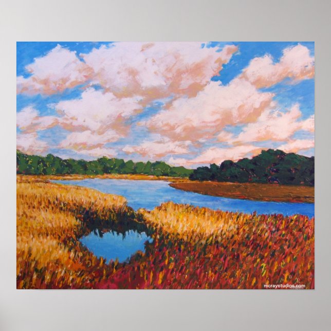 "Marsh & Clouds" Poster (Framsidan)