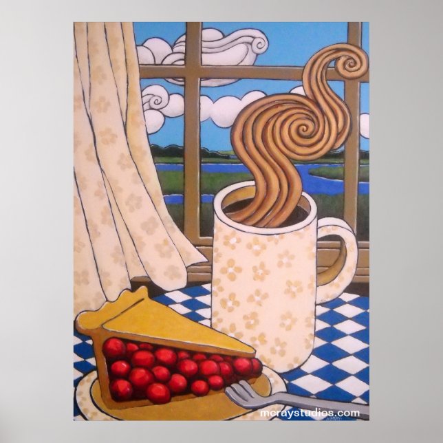 "Marsh & Clouds" Poster (Framsidan)