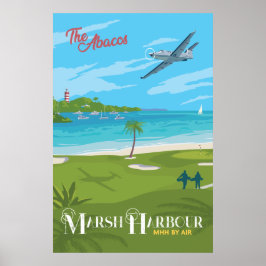 Marsh Harbour-affisch Poster