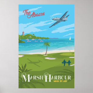 Marsh Harbour-affisch Poster
