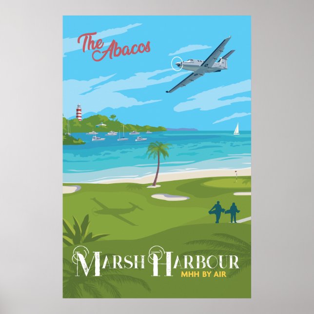Marsh Harbour-affisch Poster (Framsidan)