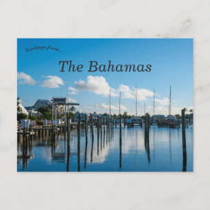 Marsh Harbour i Abaco Bahamas Vykort