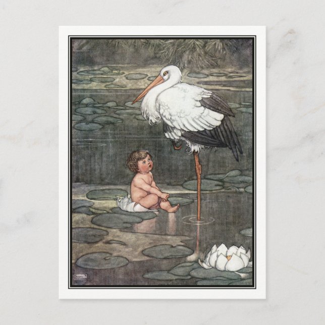 Marsh Kung Dotter av William Heath Robinso Vykort (Framsida)