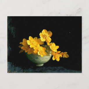 Marsh Marigolds, fortfarande livmålning Vykort