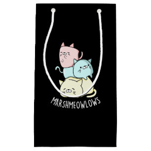 Marsh-meow-lows Funny Cat Marshmallow Pun Mörk BG