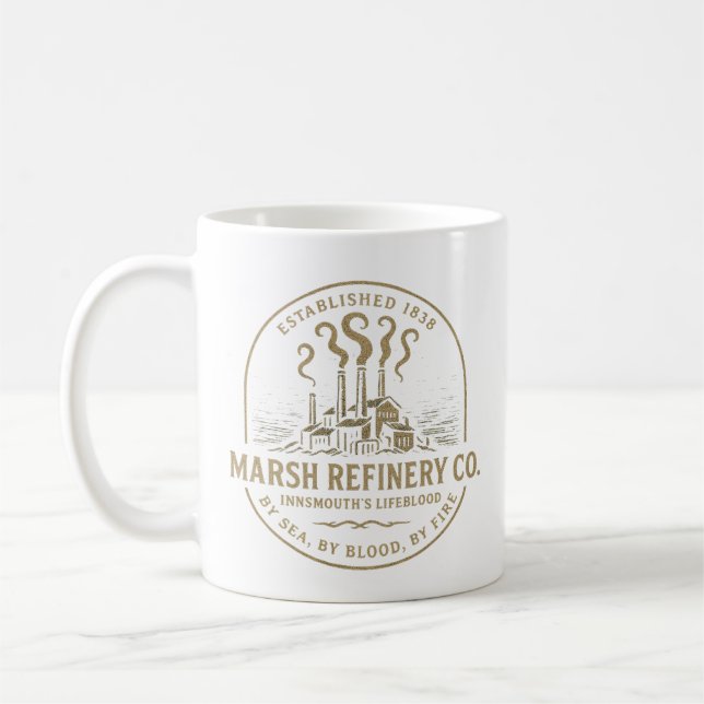 Marsh Refinery Co. - Innsmouth’s Life-Blod Kaffemugg (Vänster)
