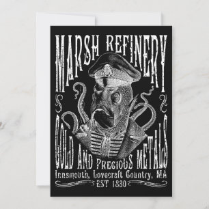 Marsh Refining Company Innsmouth Lovecraft Inbjudningar