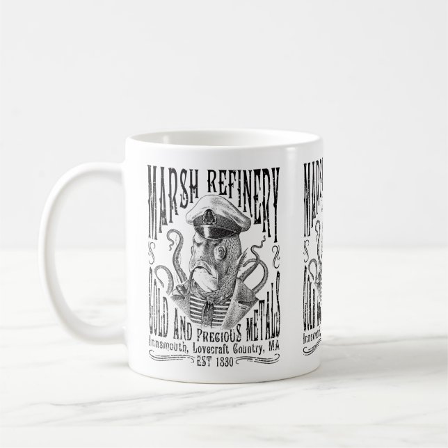 Marsh Refining Company Innsmouth Lovecraft Kaffemugg (Vänster)