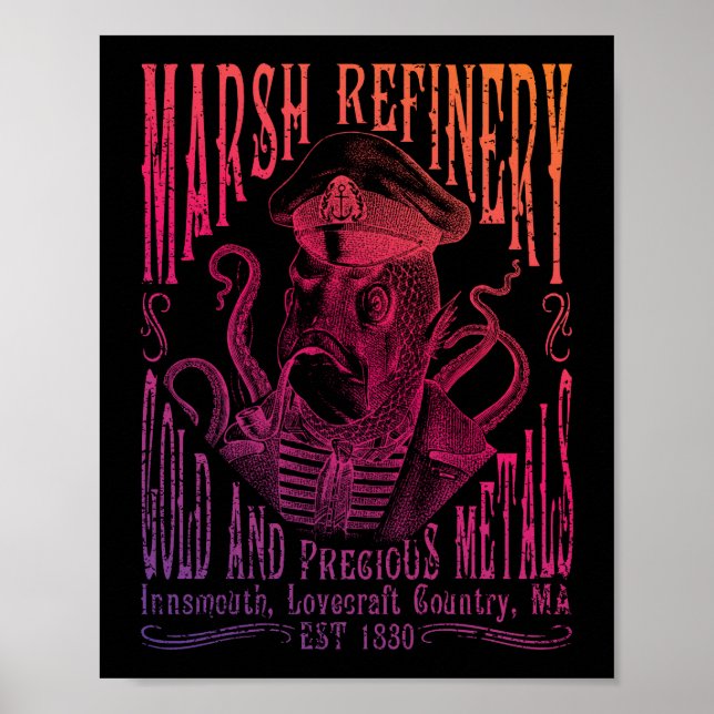 Marsh Refining Company Innsmouth Lovecraft Poster (Framsidan)