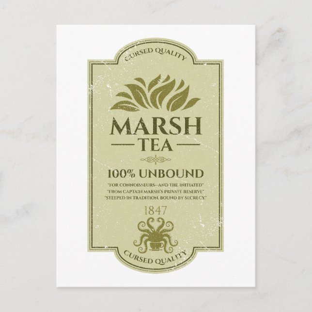 Marsh Tea - Handgjorda i Insmouth hamn Helg Vykort (Framsida)