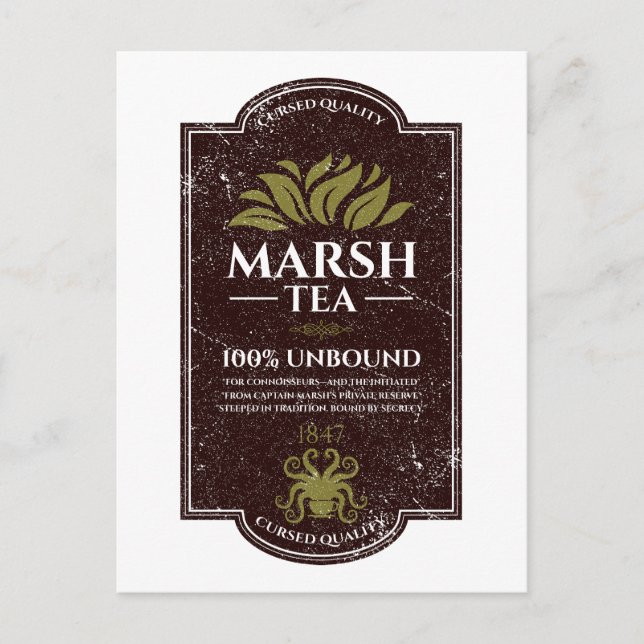 Marsh Tea - Handgjorda i Insmouth hamn Helg Vykort (Framsida)