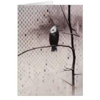Marsh Tyrant Blank Card av Andrew Denman Hälsningskort