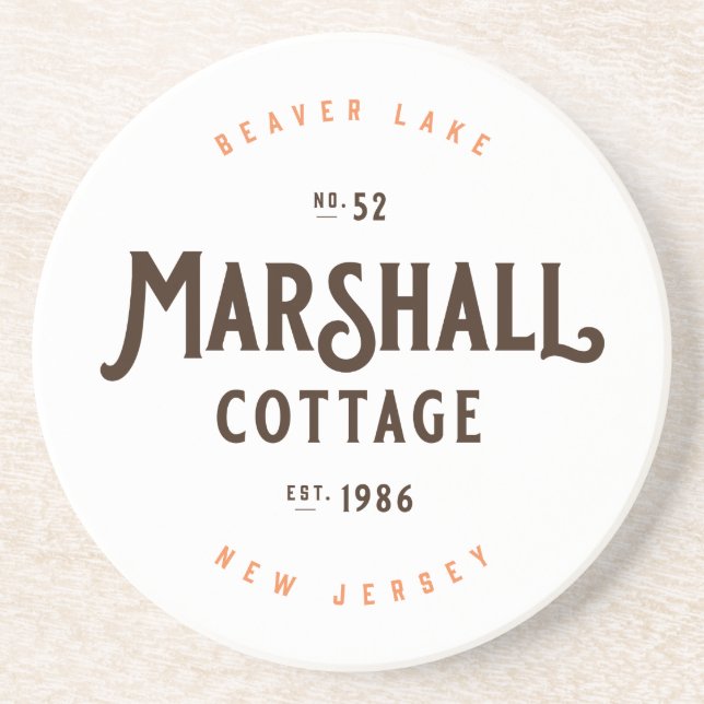 Marshal Cottage, Est. 1986 Underlägg (Framsidan)