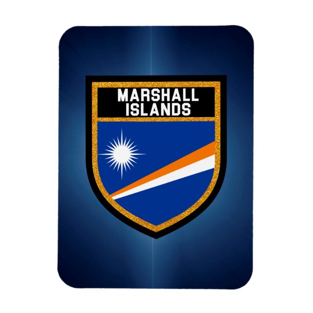 Marshal Islands Flagga Magnet (Vertikal)