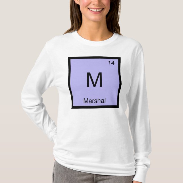 Marshal Namn Kemiskt Element Periodiska Systemet Tee (Framsida)