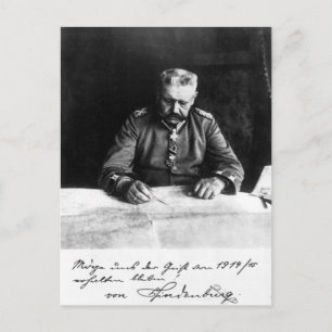 Marshal Paul von Hindenburg, 1914 Vykort