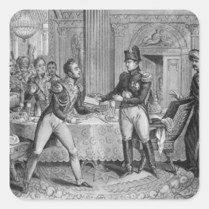 Marshal Pierre Francois Joseph Lefebvre Fyrkantigt Klistermärke
