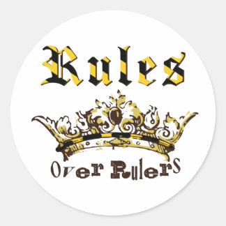 Marshal Regler Stickers Runt Klistermärke