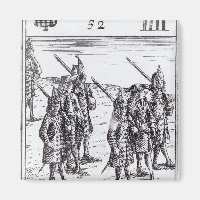 Marshal Tallard och andra Fransk Generals Magnet (Framsidan)